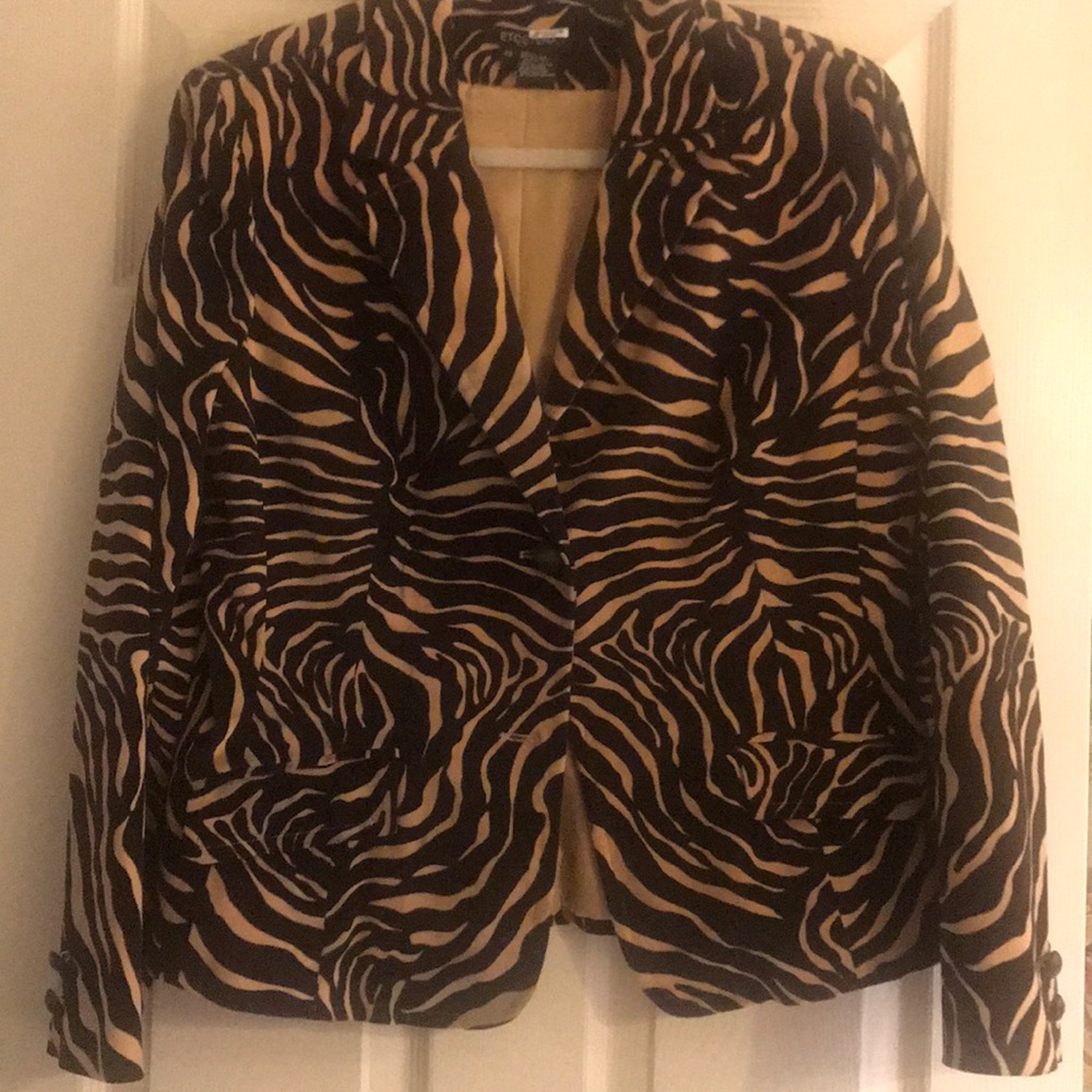 Etcetera Zebra print Blazer